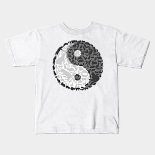 Yin Yang Cats Kids T-Shirt